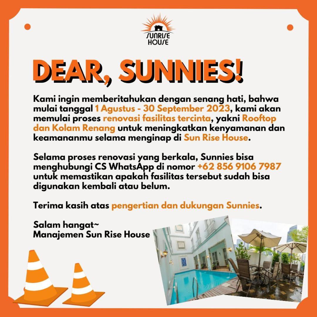 Sun Rise House Hotel Jakarta Luaran gambar